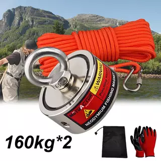 Magnet Fishing 160KG  Kit with Rope