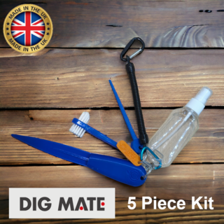 DIG MATE Metal Detector Artefact Finds Pouch Accessory Kit 5 Piece