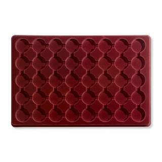 Red Coin Tray  40 Circle Compartments ø32mm