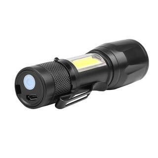 Mini Rechargeable LED Flashlight COB+XPE  Torch