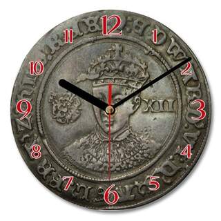 Wall Clock - Edward VI Silver Shilling