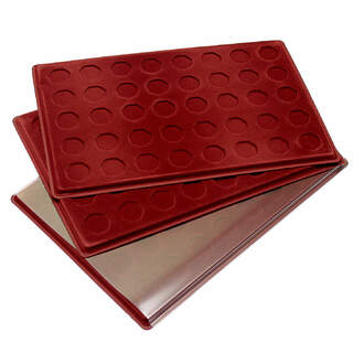 Red Coin Tray 40 Circle Compartments  for 50p
