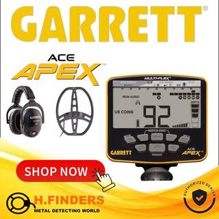 Garrett Ace APEX with 8.5x11 Raider Coil and MS3 headphones