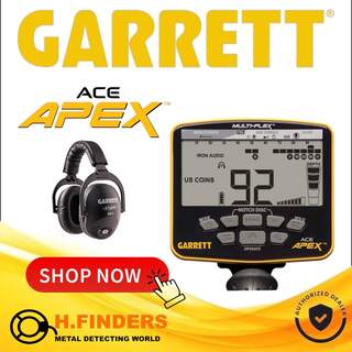 Garrett Ace APEX with 6" x 11" Viper Coil & MS3 Headphones